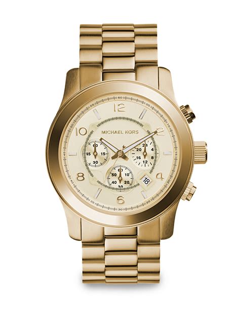 michael kors runway watch us price|Michael Kors oversized watch.